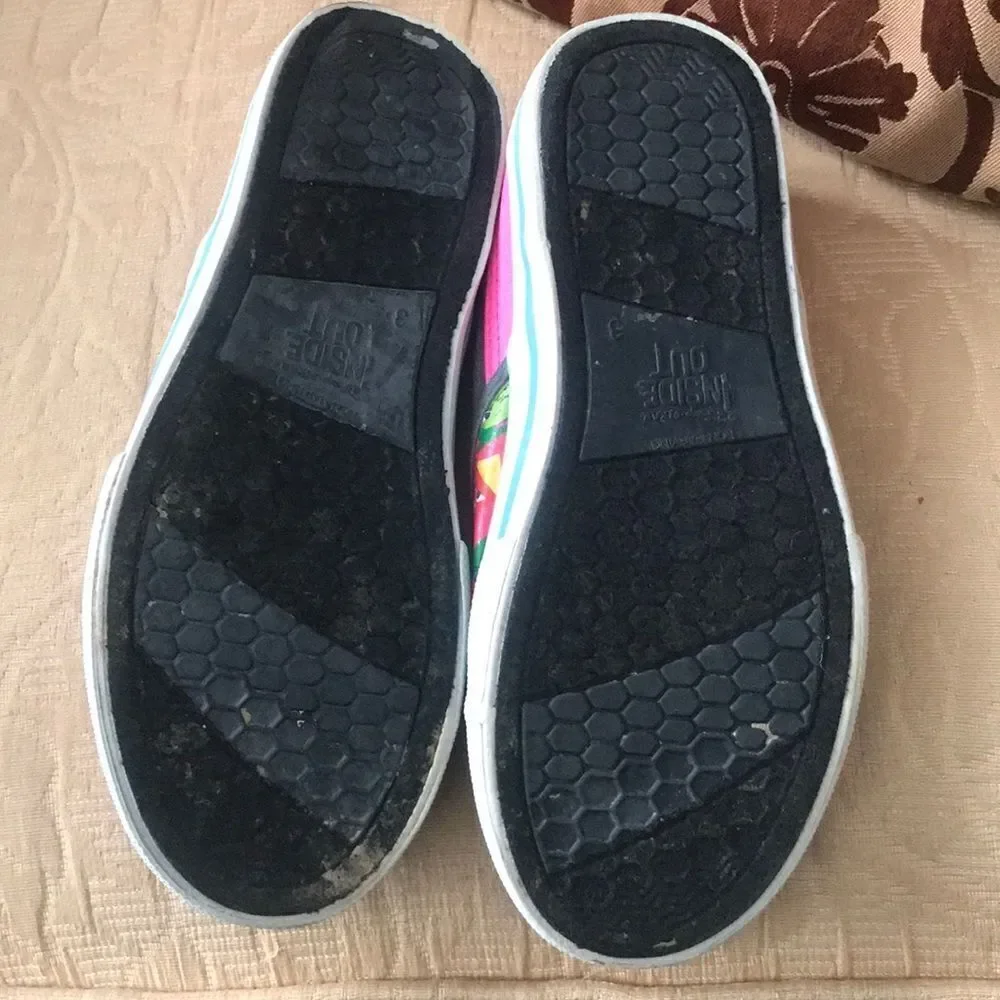 Inside out movie girls shoes slip on 3 pink vans sneakers